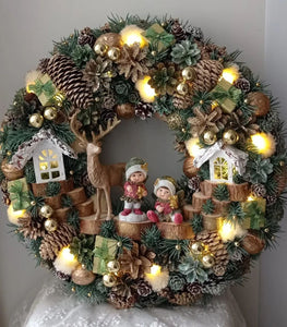 Guirlanda Decoração Natalina com Led 55CM