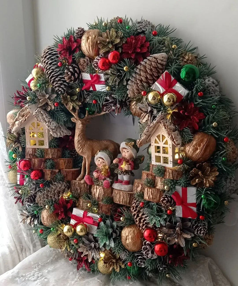 Guirlanda Decoração Natalina com Led 65CM