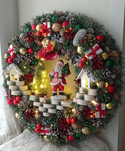 Guirlanda Decoração Natalina com led 65CM