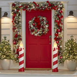 Conjunto de Velas de Bastão de Doces Cintilantes com LEDs – 91 cm