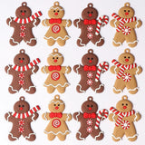 Decoração de árvore de Natal Pingente Gingerbread Man 25 Peças