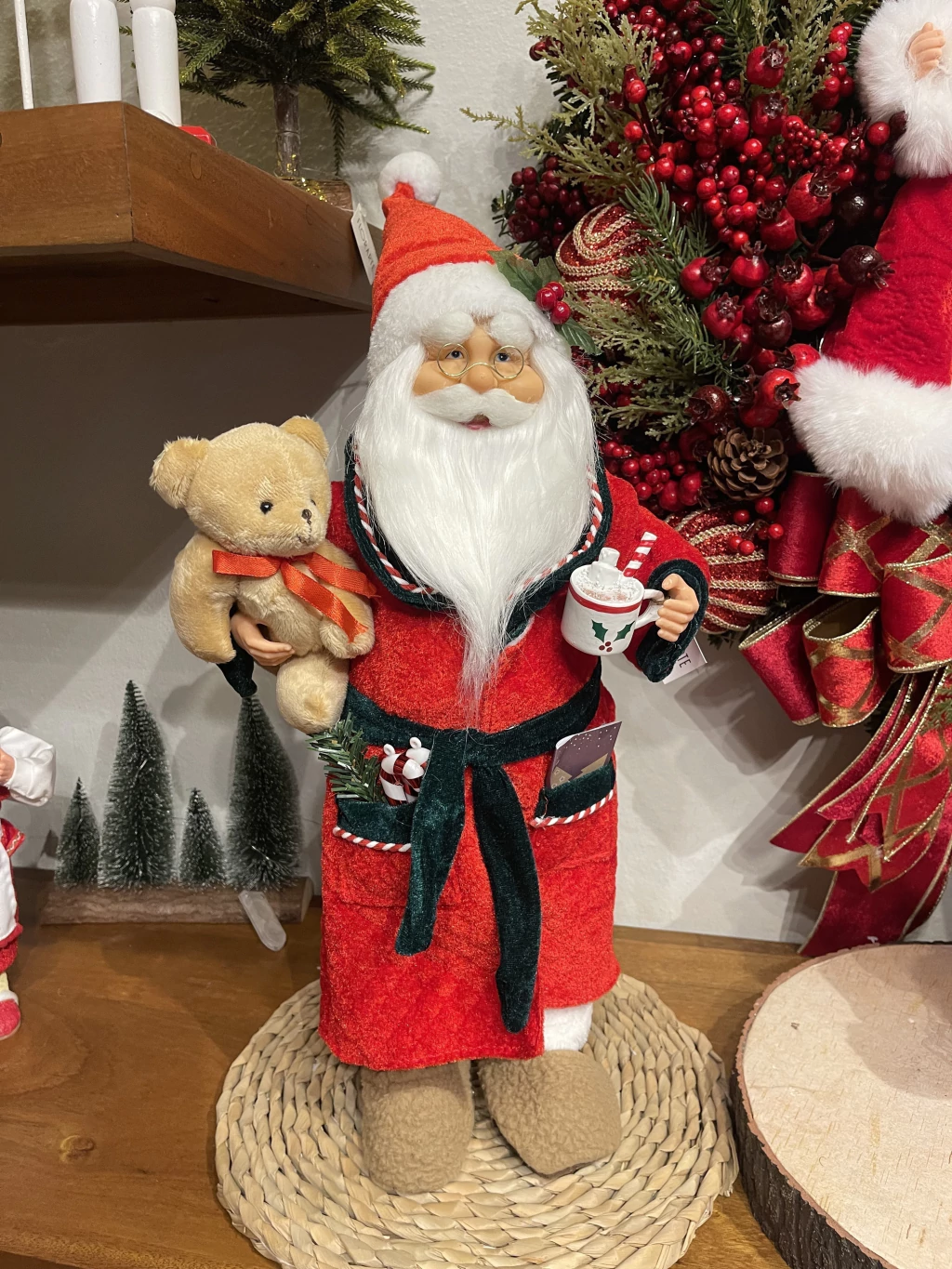 Papai Noel 30cm com Pijama