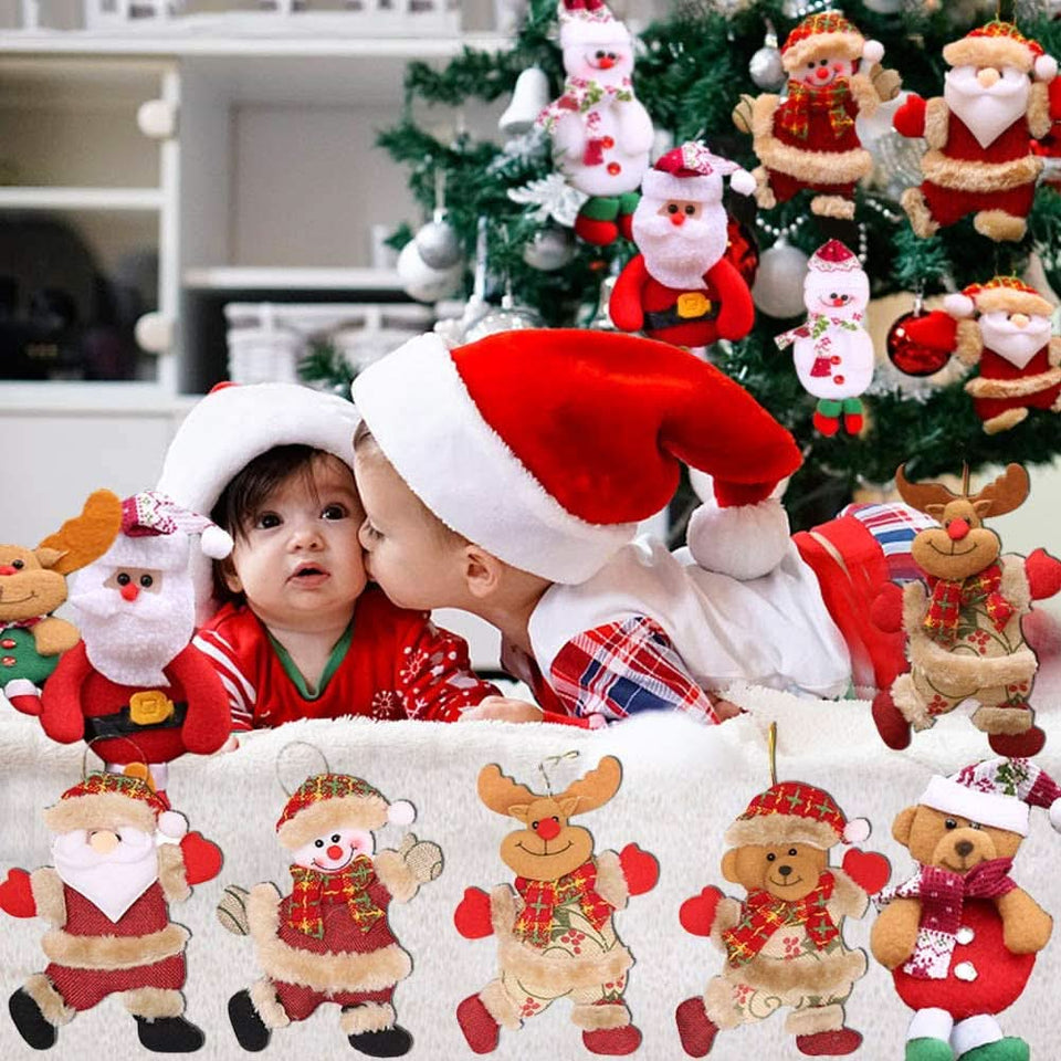 12Pcs Natal Aleatório Urso De Papai Noel